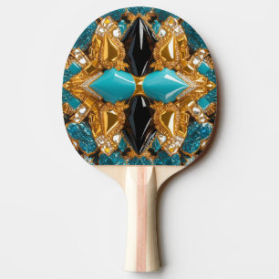 Ping pong paddle with Bahamas Colours