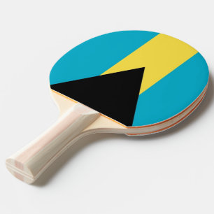 Ping pong paddle with Flag of Bahamas