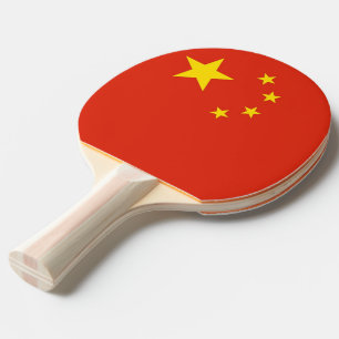 Ping pong paddle with Flag of China