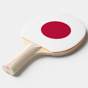 Ping pong paddle with Flag of Japan