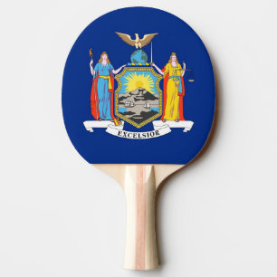 Ping pong paddle with Flag of New York, USA