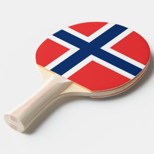 Ping pong paddle with Flag of Norway