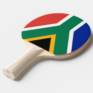 Ping pong paddle with Flag of South Africa