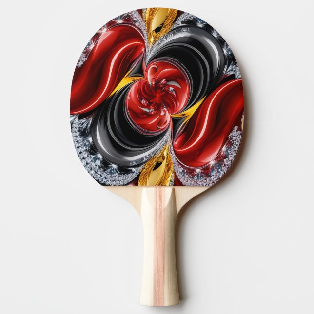 Ping pong paddle with German Colours (Back)