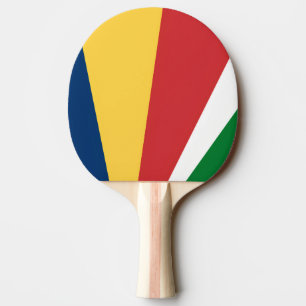 Ping pong paddle with Seychelles Colors