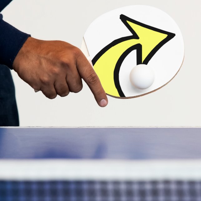 Ping Pong Paddle Yellow Arrow (Insitu)