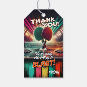 Ping Pong party favour tag