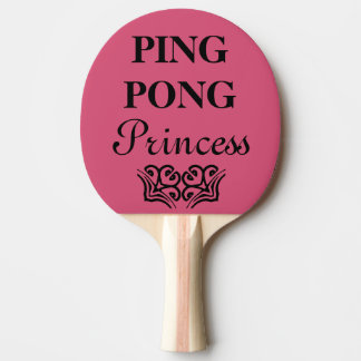 Ping Pong Princess Funny Text Humour Paddle