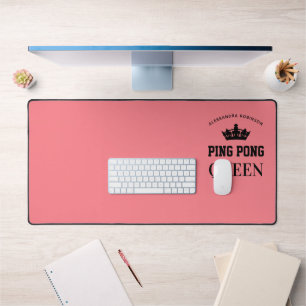 Ping Pong Queen Name personalised  Desk Mat