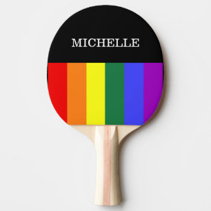 Ping-Pong Racket Gay Rainbow Pride Ping Pong Paddle