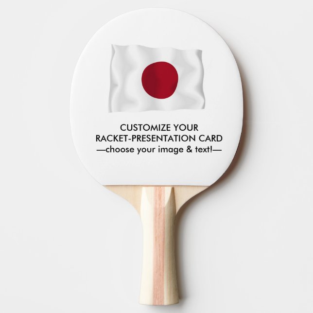 Ping Pong Racket-Presentation Card Paddle (Front)