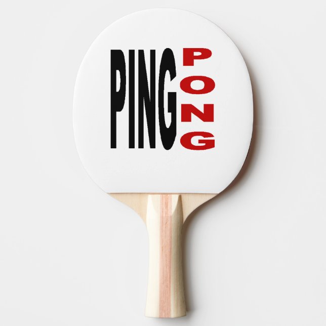 PING PONG Rubber PING Racket Paddle (Front)