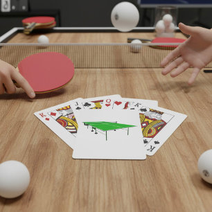 Ping Pong Table Playing Cards
