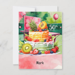 Ping pong Table Tennis Birthday Card