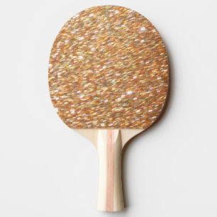 Ping Pong Table Tennis Copper Gold Glitter Paddle