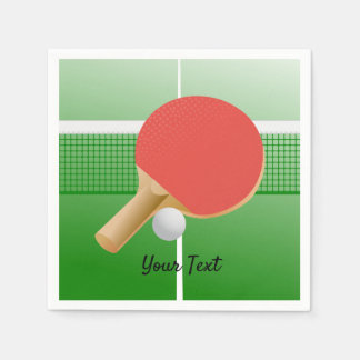 Ping Pong Table Tennis Design  Paper Napkins