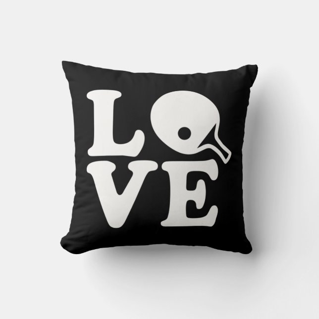 Ping pong table tennis love  cushion (Front)