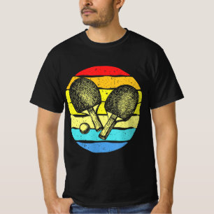 Ping Pong Table Tennis Lovers Retro T-Shirt