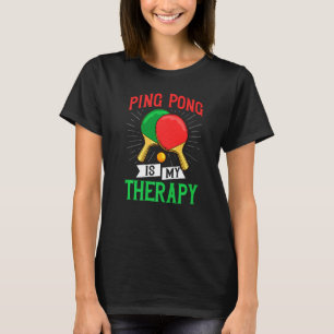 Ping Pong Table Tennis Player Balls Paddle Game T-Shirt