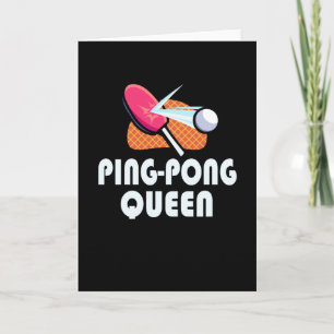 Ping Pong Table Tennis Women Player Card