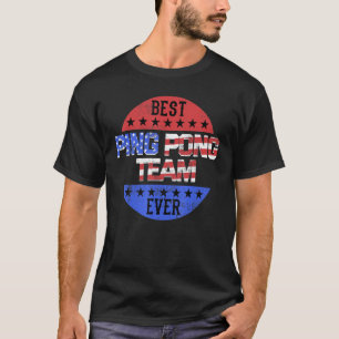 Ping Pong Team Player Independence Day Patriotic U T-Shirt