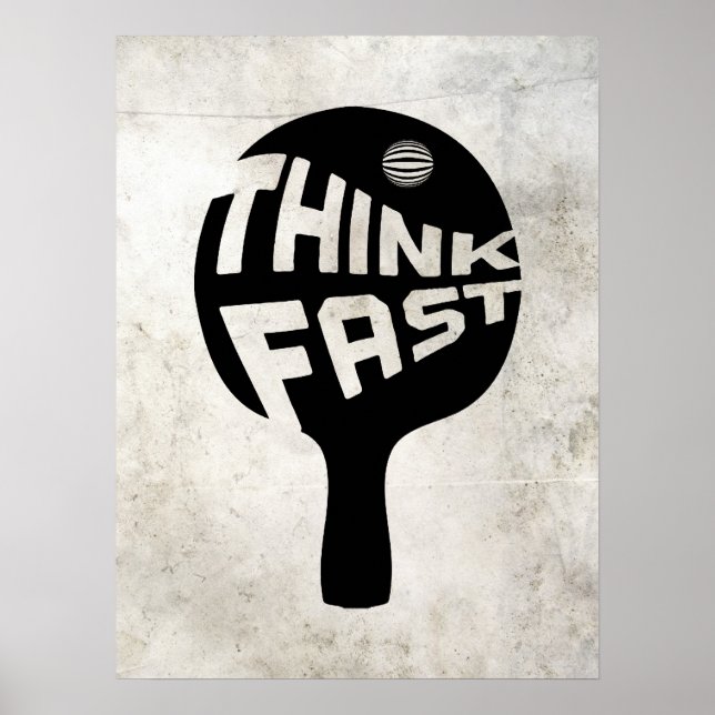 Ping Pong Think Fast Poster (Front)