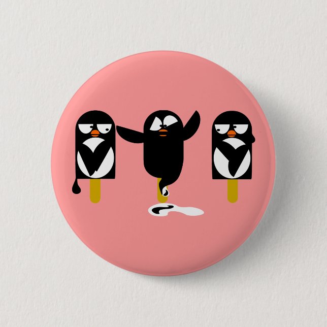 pingu2 6 cm round badge (Front)