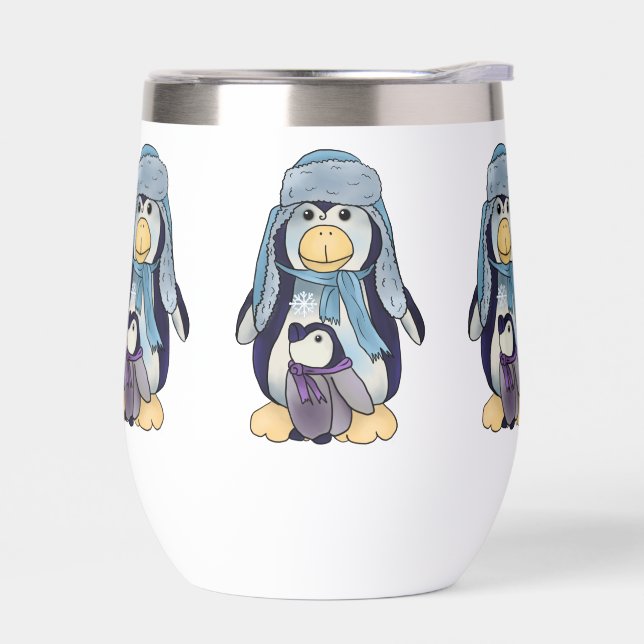 Pinguin mit kind Kaffeetasse (Left)