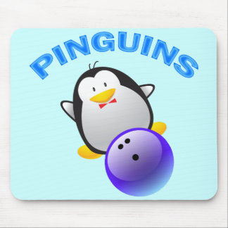 PINGUINS - BOWLING TEAM MOUSE PAD