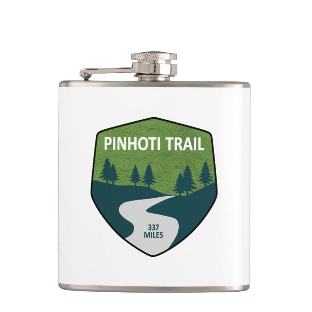 Pinhoti Trail Alabama Georgia Hip Flask (Front)