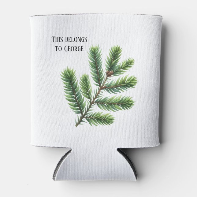 Pining For The Outdoors Personalised  Can Cooler (Front)