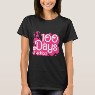 Pink 100 Days Of School Girl 100th Day Teacher Sch T-Shirt