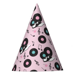 Pink 1950s Retro Diner Birthday Party Hat – Sock H
