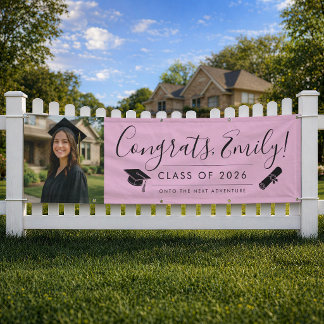 PINK 2026 | Graduation Banner with Photo