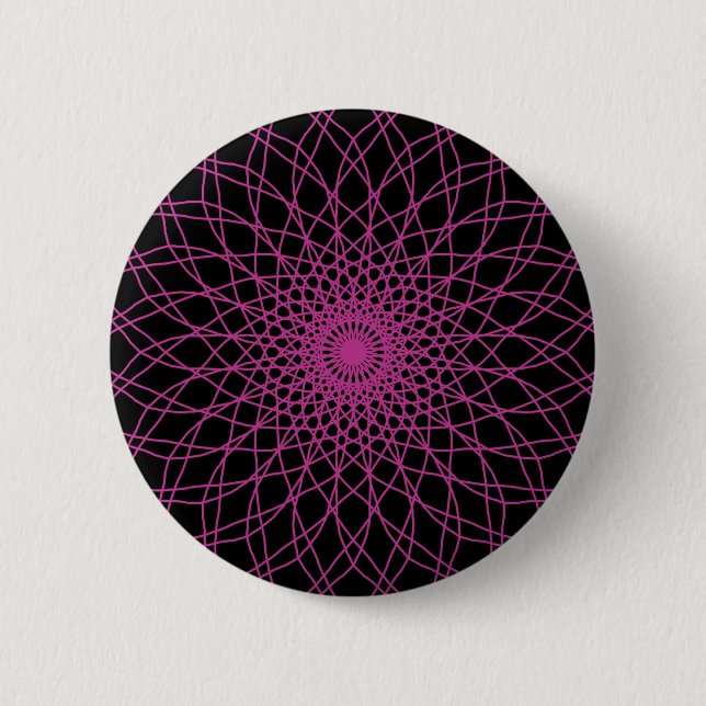 Pink 2 6 cm round badge (Front)