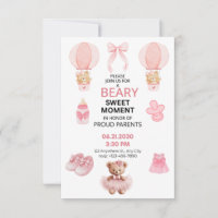  PINK 3X5 TEDDY BEAR TUTU GIRL BABY SHOWER