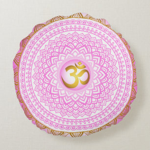 Pink 7th Chakra, Sahasrana Pink Pillow