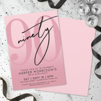 Pink 90th Birthday Party