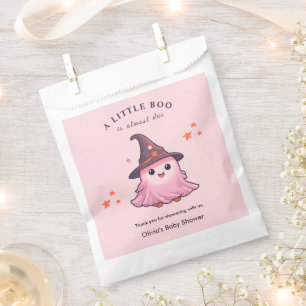 Pink A Little Boo Halloween Baby Shower  Favour Bags