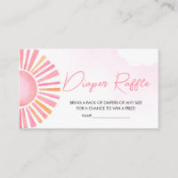 Pink A Little Ray of Sunshine Diaper Raffle
