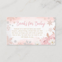 Pink A Little Snowflake Baby Shower Books for Baby