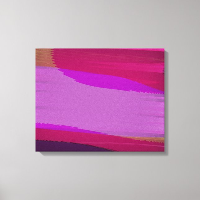 Pink Abstract 707 Canvas Print (Front)
