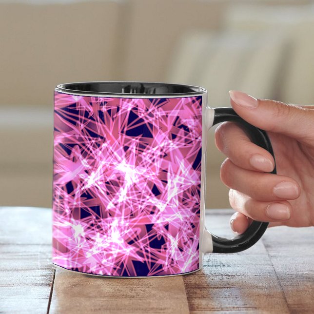 Pink Abstract Art Mug (Creator Uploaded)
