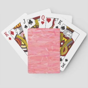 Pink Abstract Art Painting Playing Cards