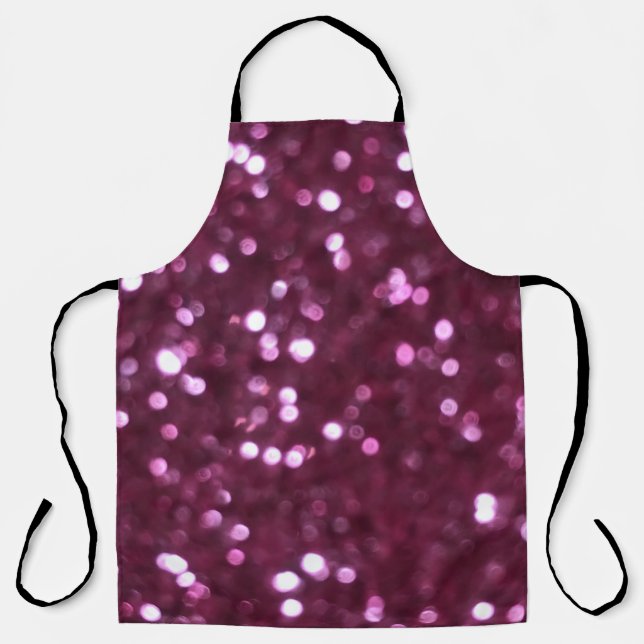 Pink abstract, bokeh defocused lights. apron (Front)