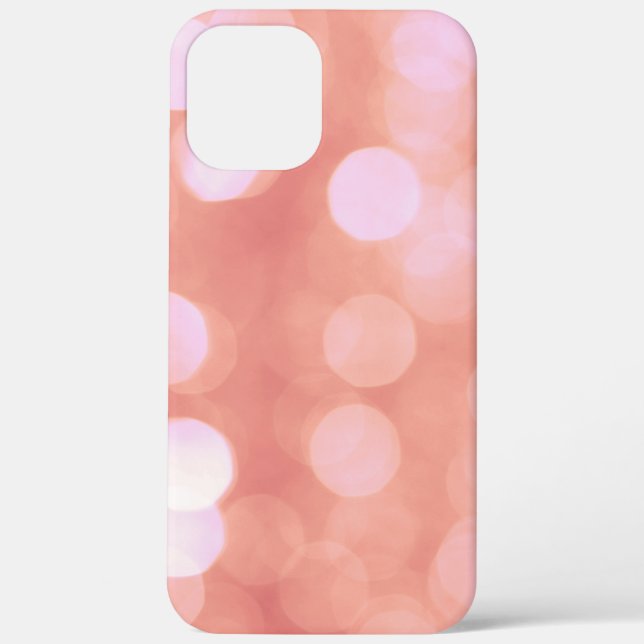 Pink abstract bokeh light dots, feminine design Case-Mate iPhone case (Back)
