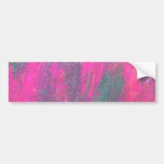 pink abstract bumper sticker