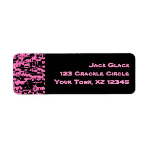Pink Abstract Crackle