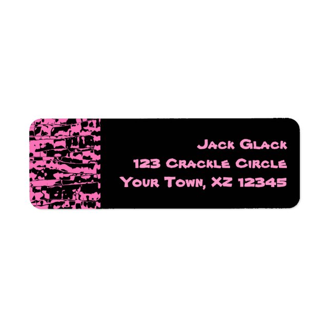 Pink Abstract Crackle (Front)