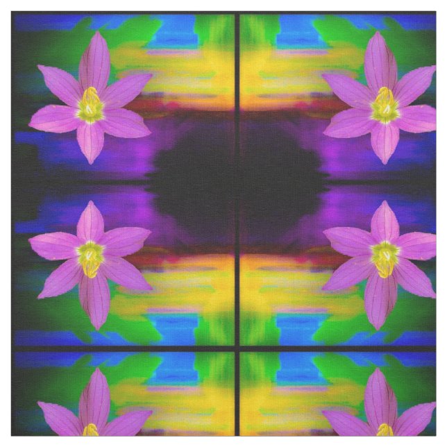 Pink Abstract Drama Fabric (Swatch)